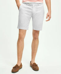 Washed Stretch Cotton Seersucker Shorts | Brooks Brothers