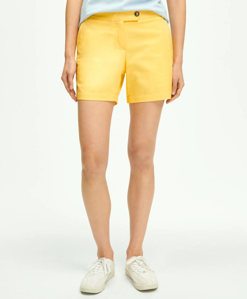Stretch Cotton Twill Shorts | Brooks Brothers