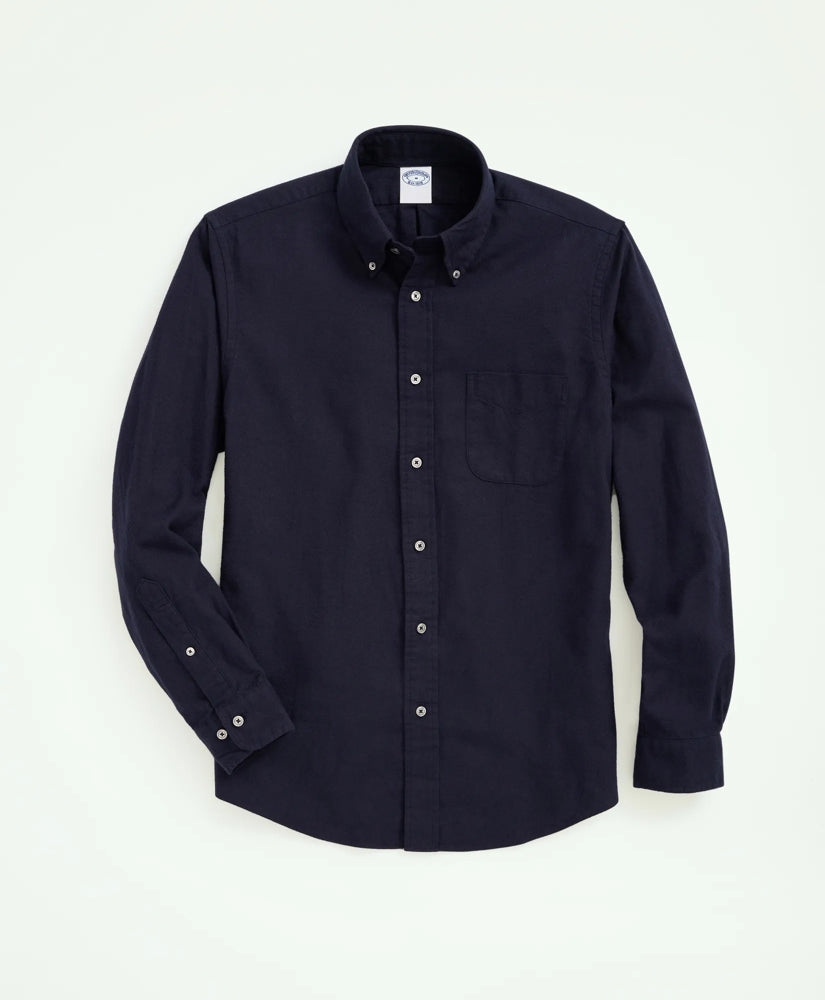 Portuguese Flannel Polo Button Down Collar Shirt | Brooks Brothers