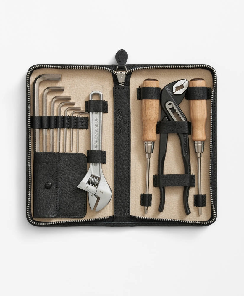 Genuine Leather Case Car Tool Kit | Brooks Brothers