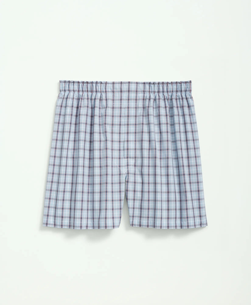 Cotton Broadcloth Plaid Boxers | Brooks Brothers
