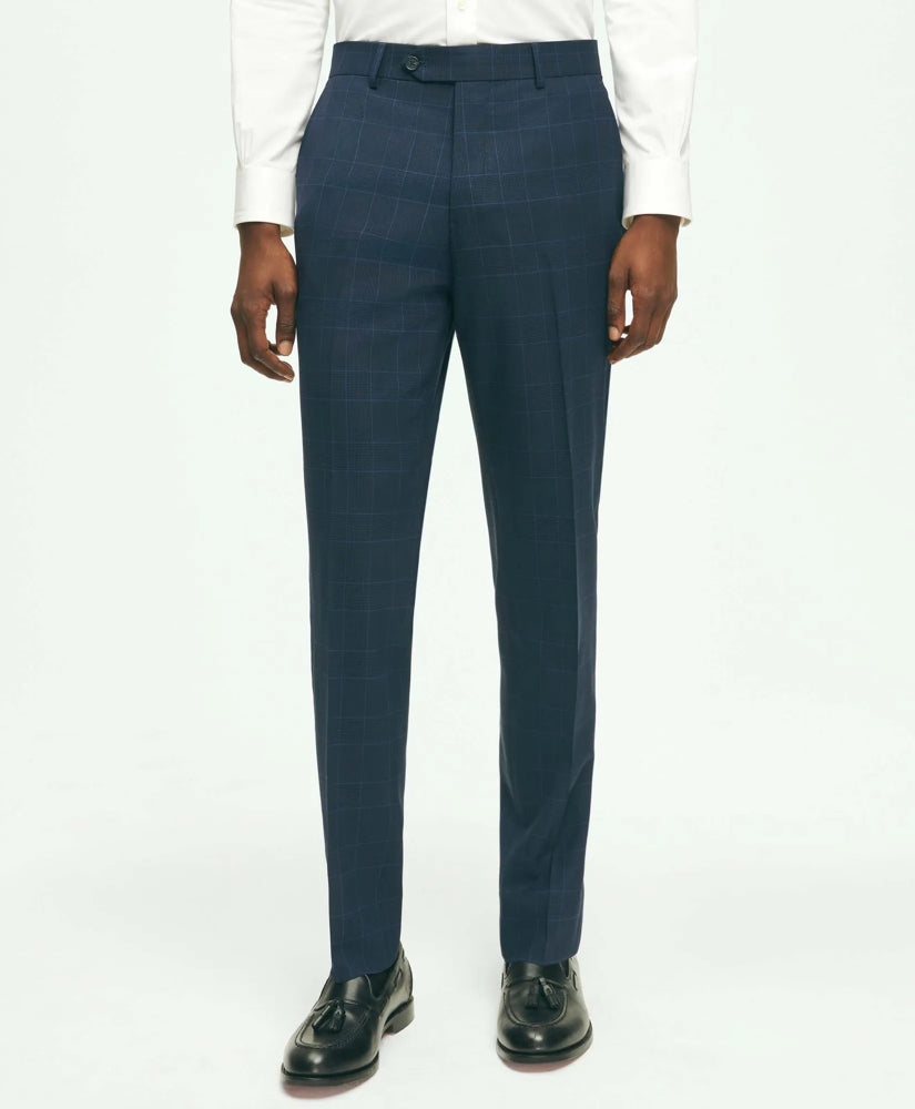 Brooks Brothers Explorer Collection Slim Fit Wool Checked Suit Pants | Brooks Brothers