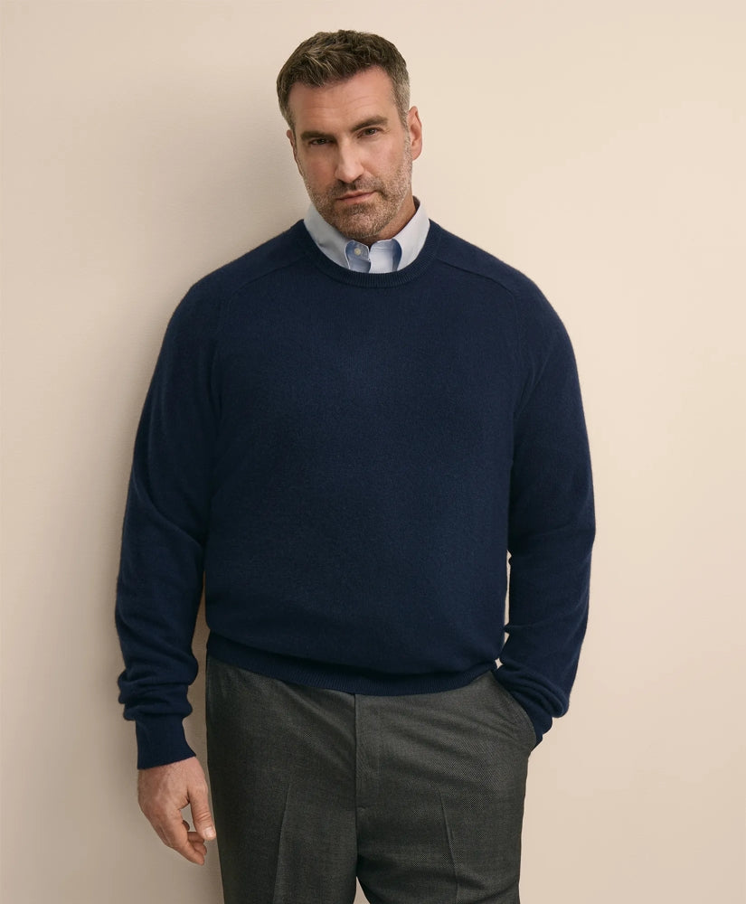 Big & Tall 3-Ply Cashmere Crewneck Sweater | Brooks Brothers