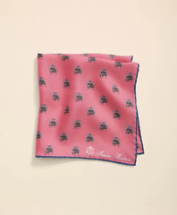 Silk Equestrian Motif Pocket Square | Brooks Brothers