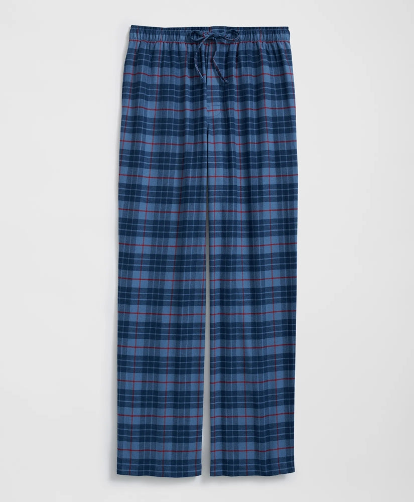 Cotton Flannel Plaid Lounge Pants | Brooks Brothers