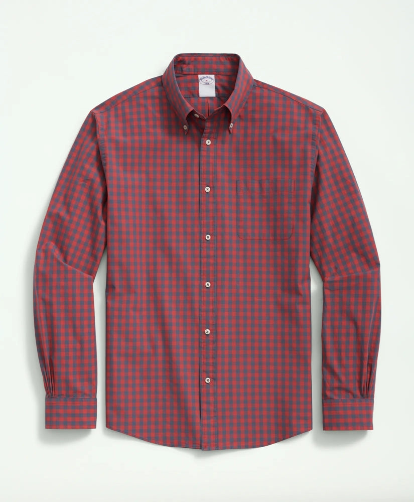 Friday Shirt, Poplin  Checked | Brooks Brothers